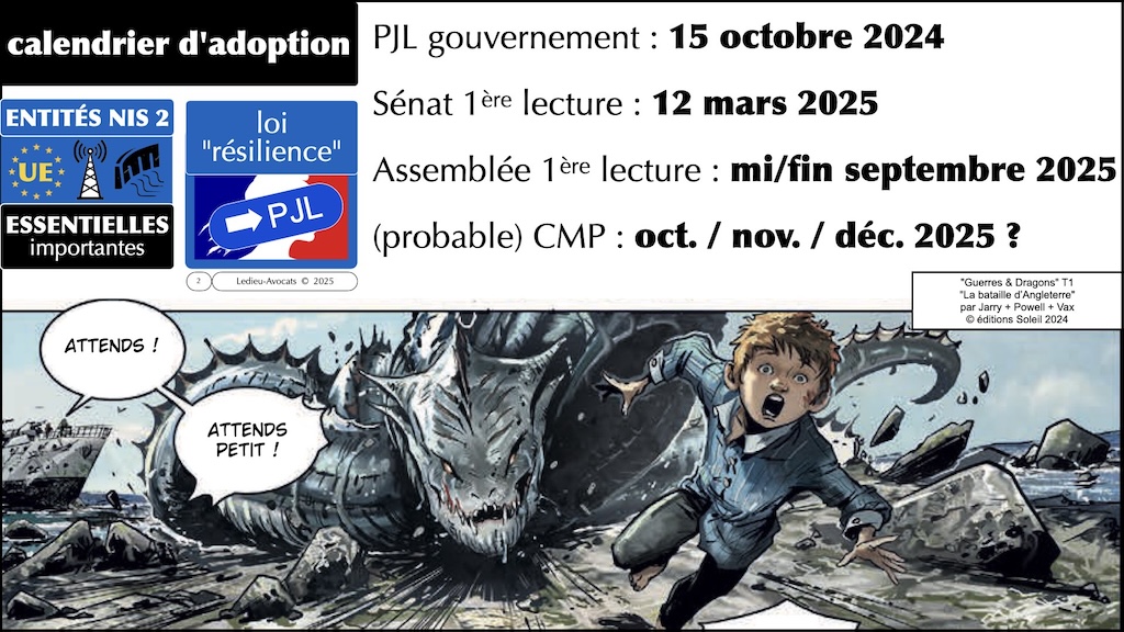 NIS2 REC PJL Résilience des infrastructures critiques version v3.00 Sénat du 12 mars 2025 © Ledieu-Avocats 2025