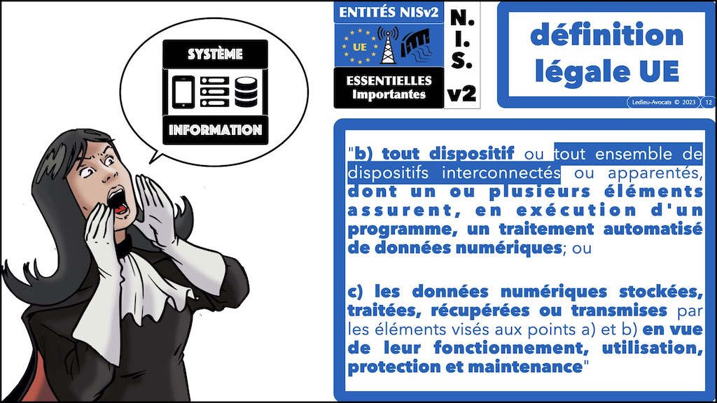 la définition légale de l'UE pour SYSTEME d'INFORMATION NISv2 - avez-vous le droit de pen-tester l’hébergeur de votre client © Ledieu-Avocats