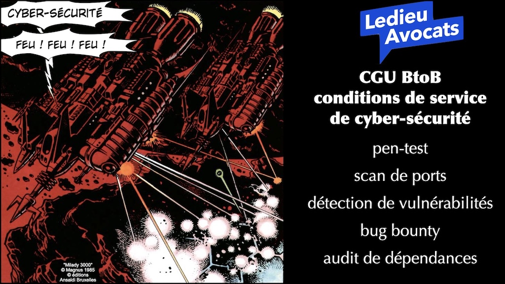 CGU de service de cyber sécurité - nos services technique et droit du numérique © Ledieu-Avocats 30-09-2023